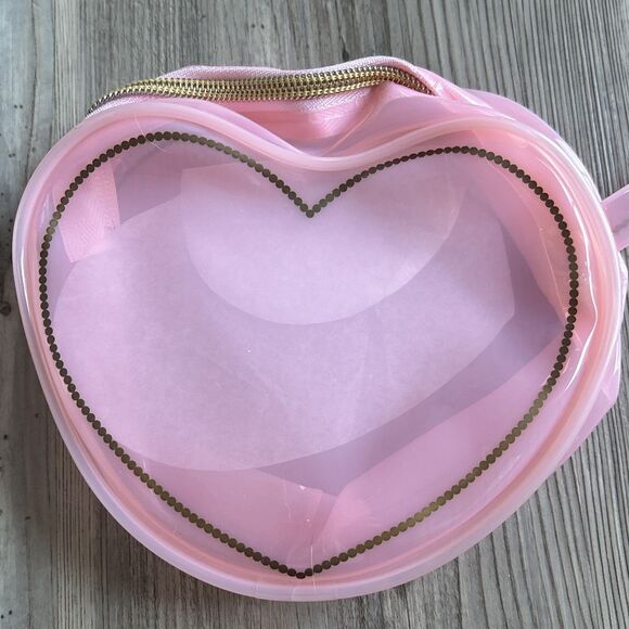 NWT  -Too Faced RARE Heart Shaped Cosmetic Travel Organizer Bag - Picture 2 of 8